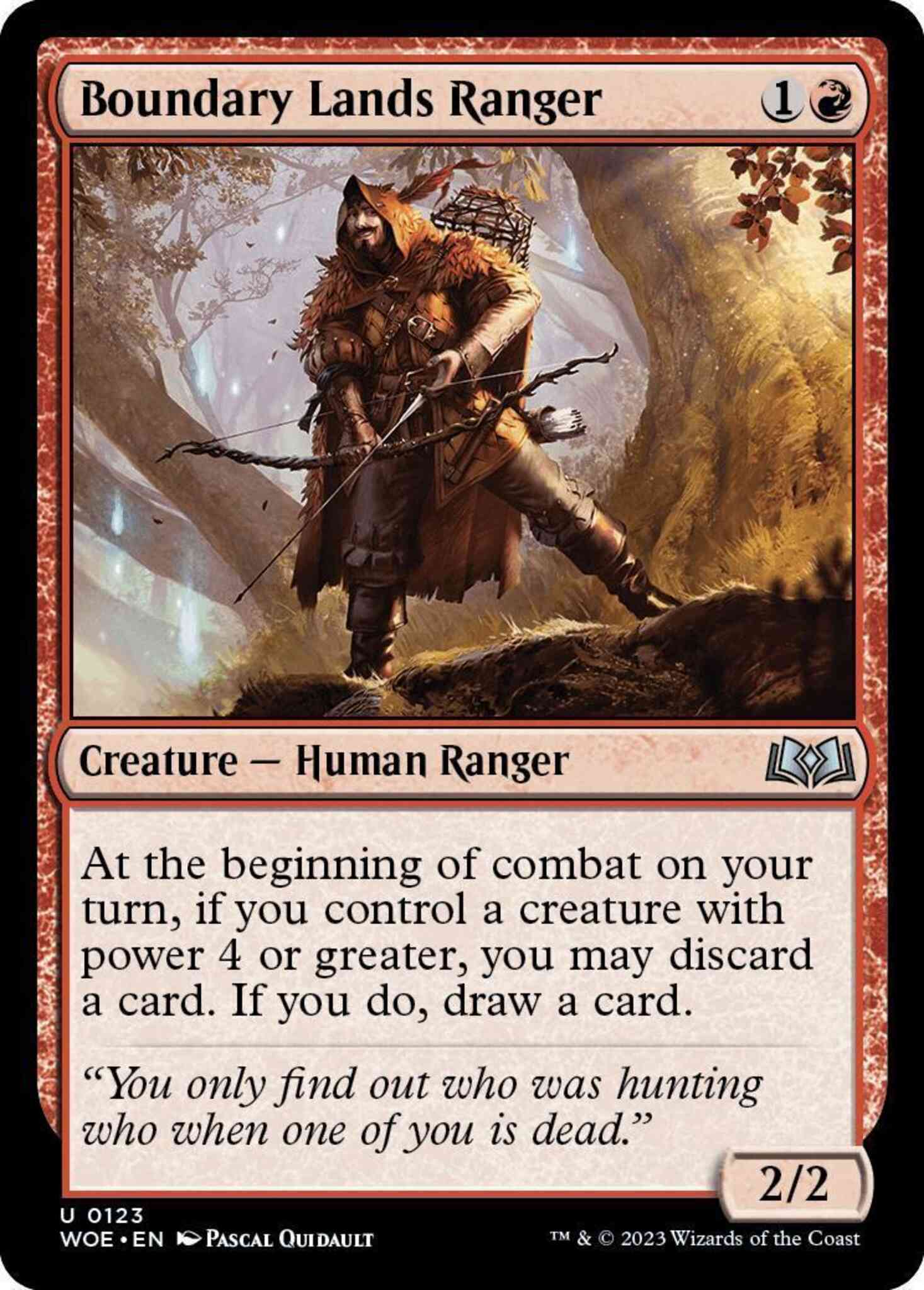Boundary Lands Ranger [123] [Wilds of Eldraine] [Non-Foil]