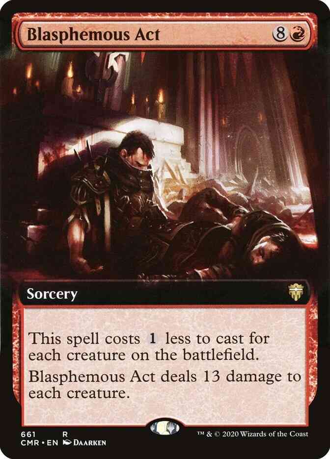 Blasphemous Act [661] [Extended Art] [Commander Legends] [Non-Foil]