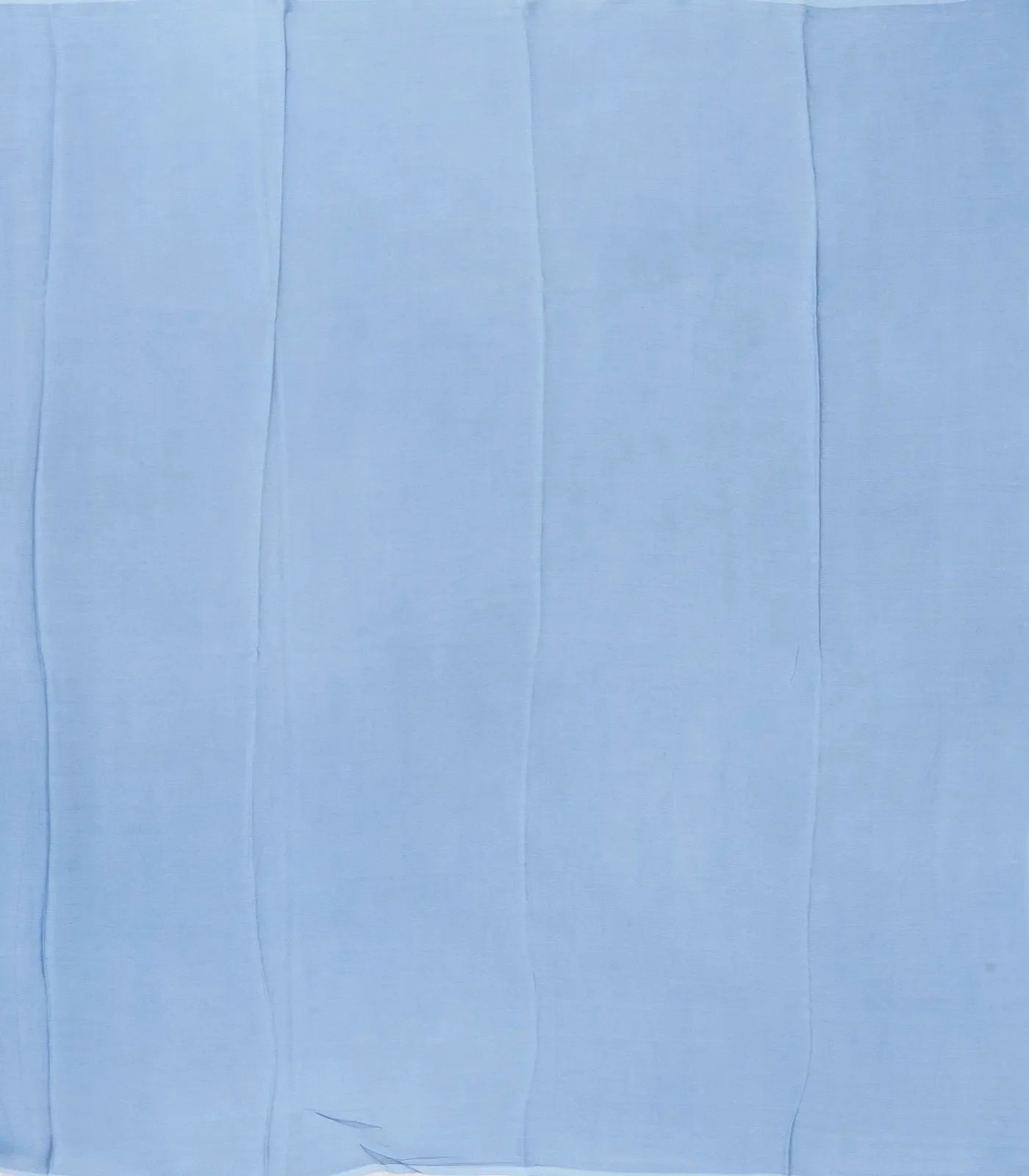 Light Blue Handwoven Banarasi Georgette Silk Saree Printed With Floral Motifs