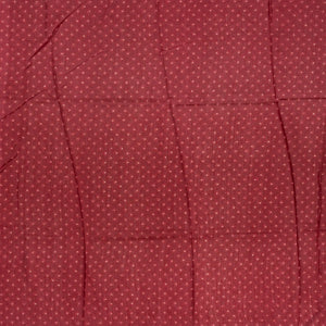 Crimson Handloom Tussar Silk Saree Printed With Bandani Motifs