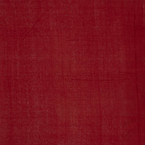 Crimson Handloom Bhujodi Cotton Saree With Cross Buttas