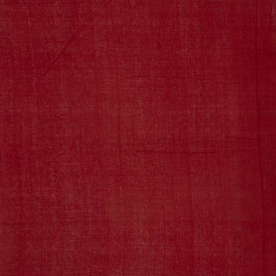 Crimson Handloom Bhujodi Cotton Saree With Cross Buttas