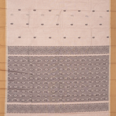 Baby Pink Handloom Rasipuram Cotton Saree With Coin Buttas