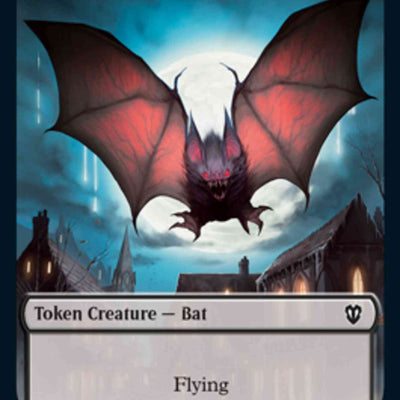 Bat Token (04) // Blood Token (17) [Innistrad: Crimson Vow: Commander: Tokens] [Non-Foil]