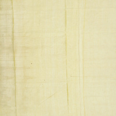 Lime Green Bengal Cotton Saree And Floral Motifs