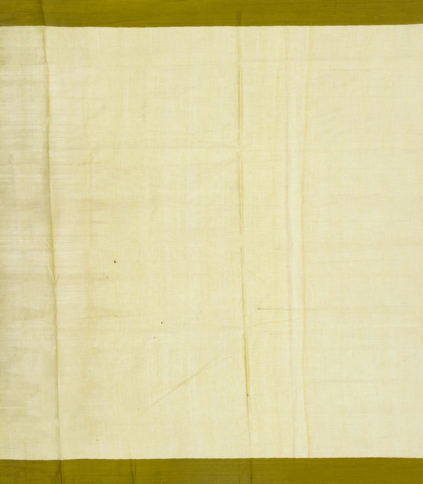 Lime Green Bengal Cotton Saree And Floral Motifs