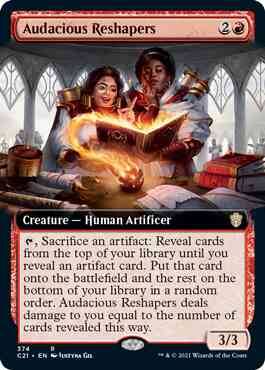 Audacious Reshapers [374] [Extended Art] [Commander 2021] [Non-Foil]