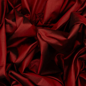 Crimson Handloom Plain Banarasi Silk Saree With Red Border