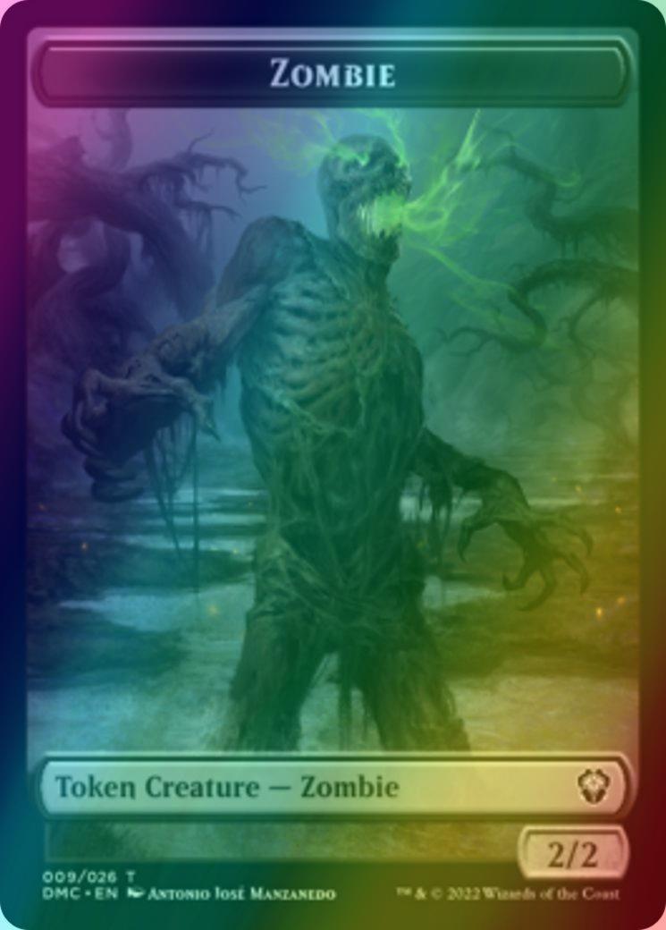 Bird Token (02) // Zombie Token (09) [DMU/DMC Set Symbol] [Dominaria United: Tokens] [Foil]