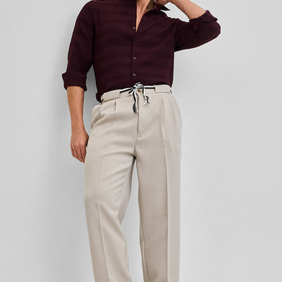 Beige Korean Pant