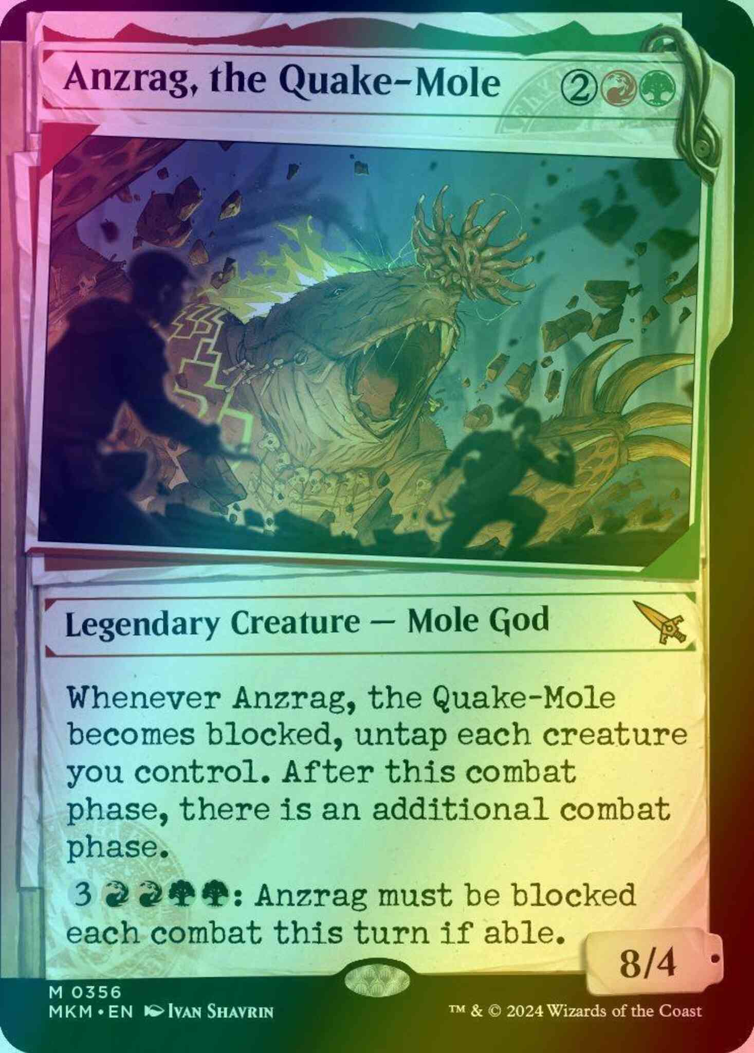 Anzrag, the Quake-Mole [356] [Dossier Showcase] [Murders at Karlov Manor] [Foil]