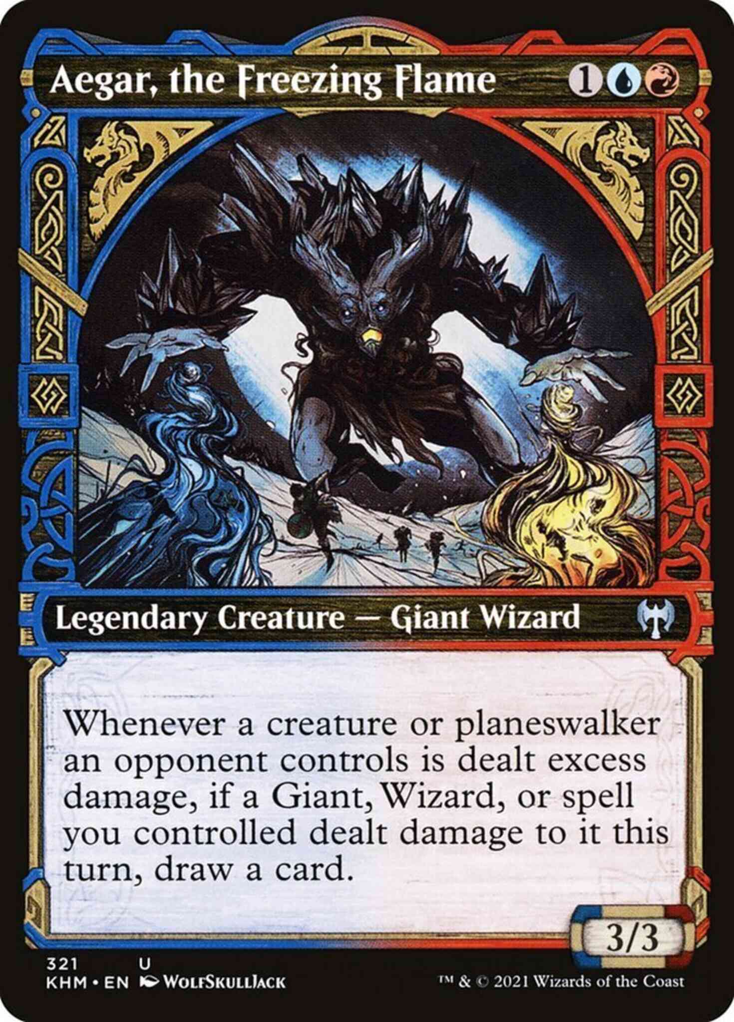 Aegar, the Freezing Flame [321] [Showcase] [Kaldheim] [Non-Foil]