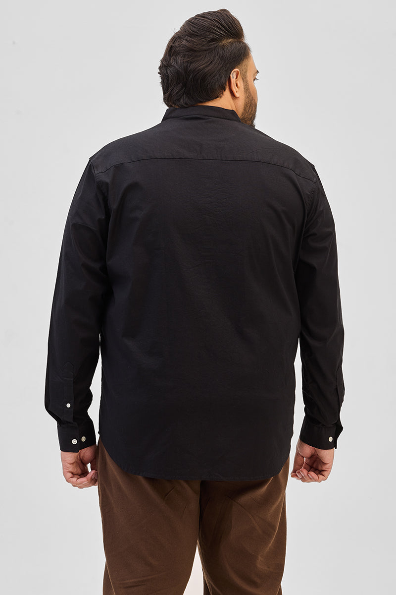 Black Mandarin Shirt