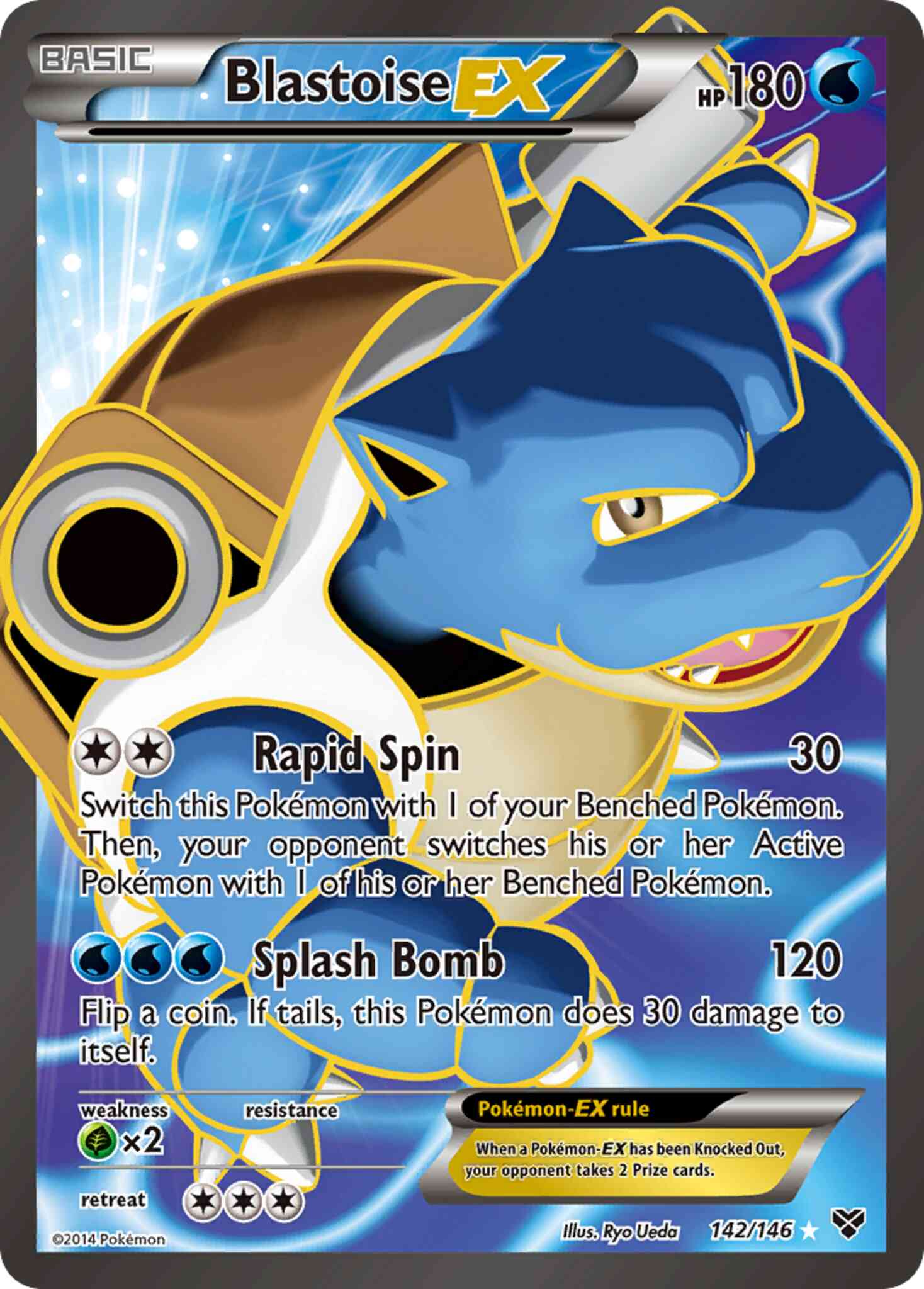 Blastoise-EX - 142/146 - Rare Ultra [xy1-142] [Ultra]