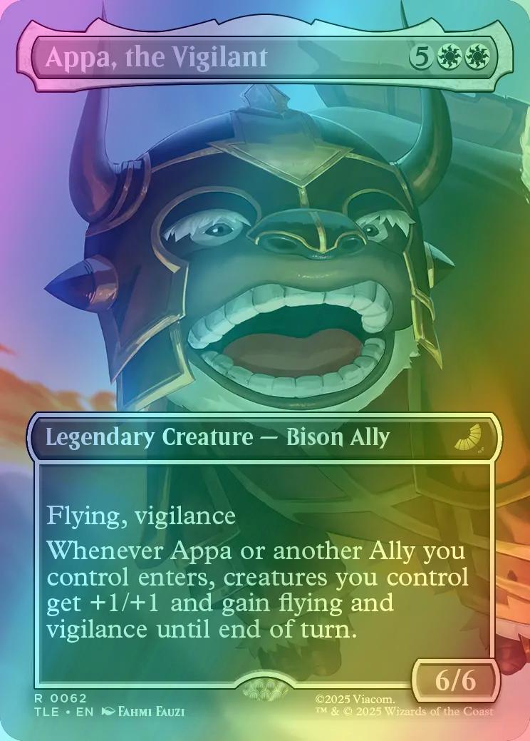 Appa, the Vigilant [62] [Borderless] [Scene] [Avatar: The Last Airbender Eternal] [Foil]