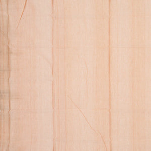 Peach Bengal Cotton Saree With Floral Motifs