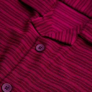Red Textured Stripes Shirt