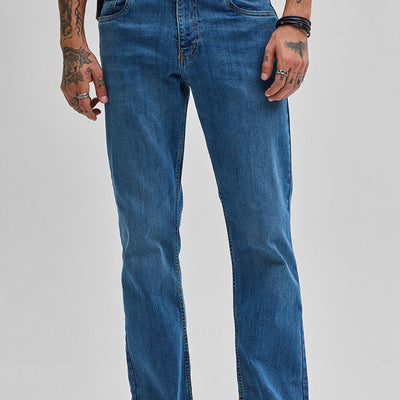 Dark Blue  Bootcut Jeans