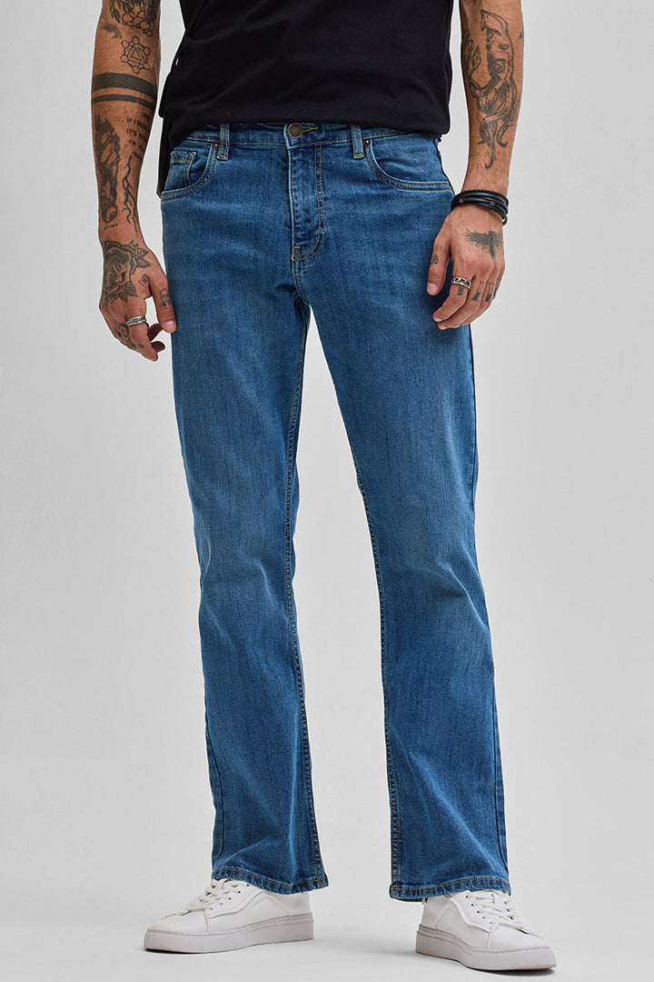 Dark Blue  Bootcut Jeans