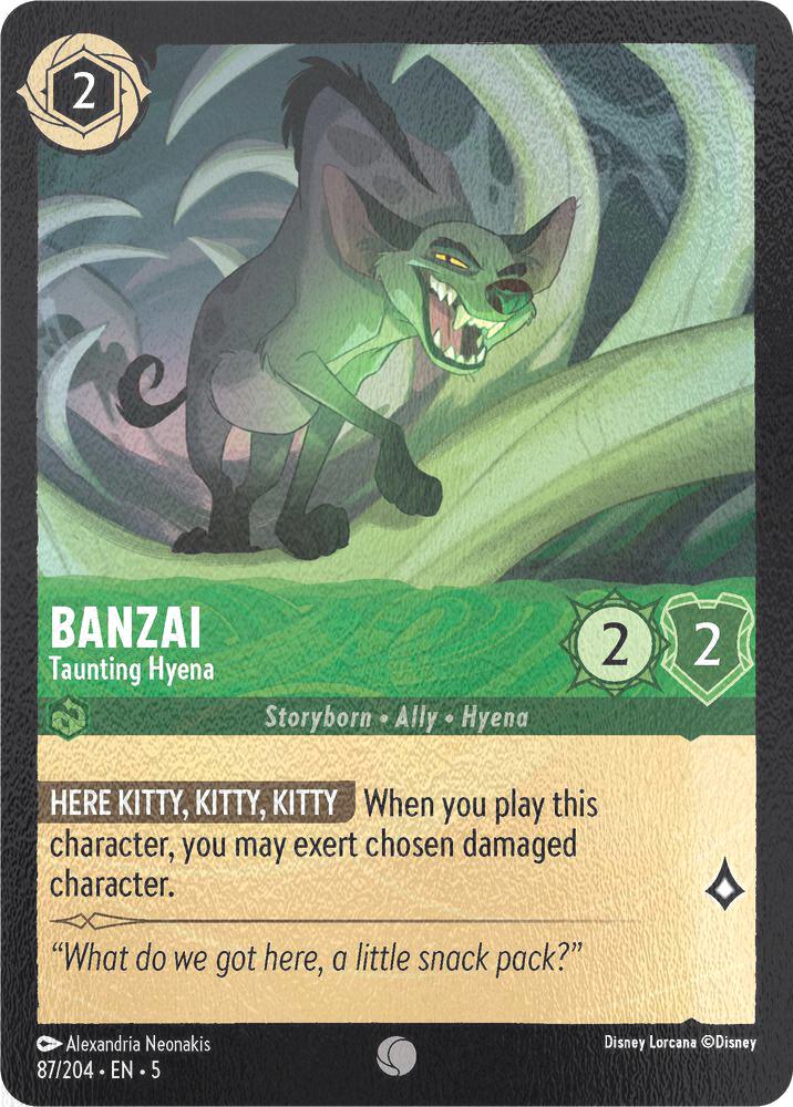 Banzai - Taunting Hyena - 87/204 [Shimmering Skies] [Cold Foil]