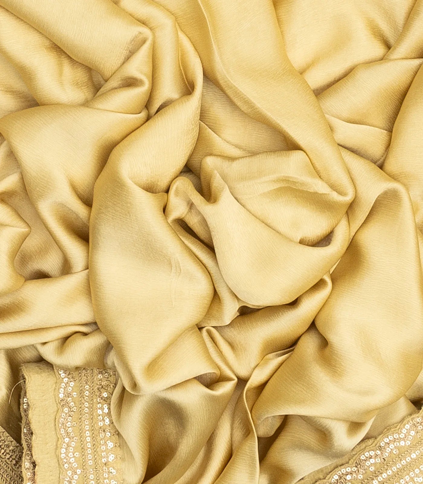 Taupe Woven Viscose Saree With Embroidered Motifs