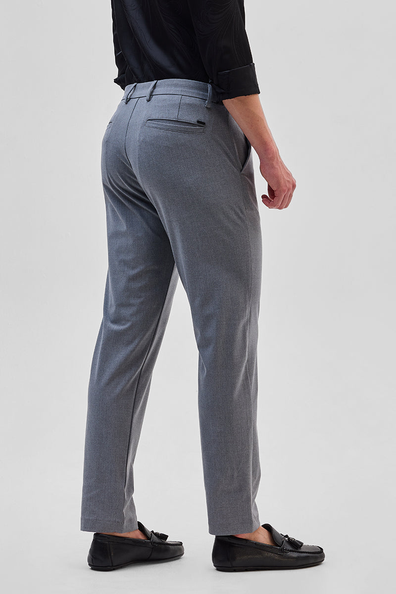 Grey Slim Fit Trousers
