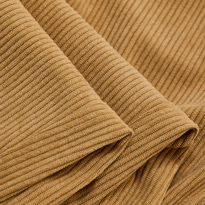 Light Brown Corduroy Relaxed Fit Trousers