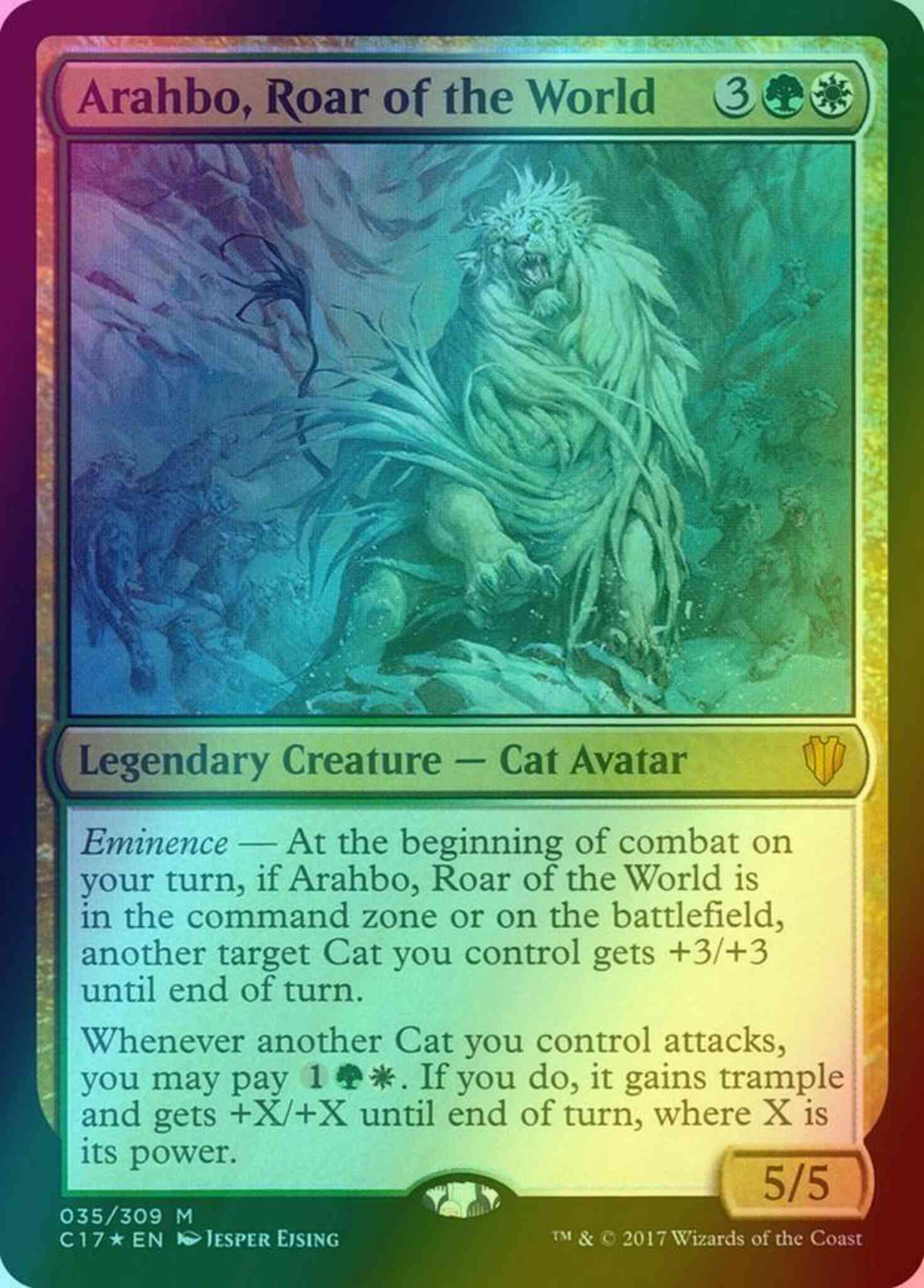 Arahbo, Roar of the World [35] [Commander 2017] [Foil]
