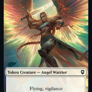 Angel Warrior Token (25) // Kor Warrior Token (27) [Commander Legends: Battle for Baldur's Gate: Tokens] [Non-Foil]