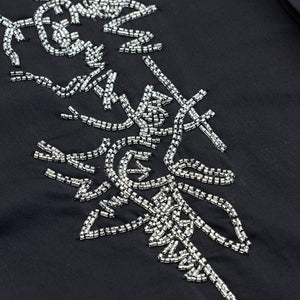 Black Embellished Slim Fit Shirt