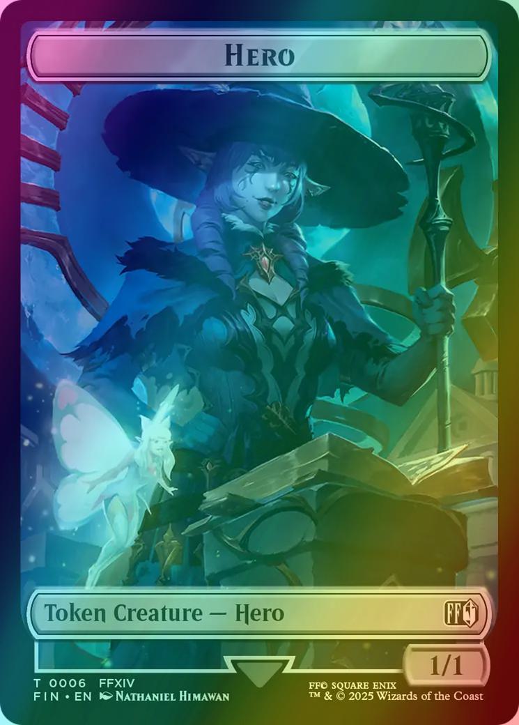 Bird Token (16) // Hero Token (06) [FINAL FANTASY: Tokens] [Foil]