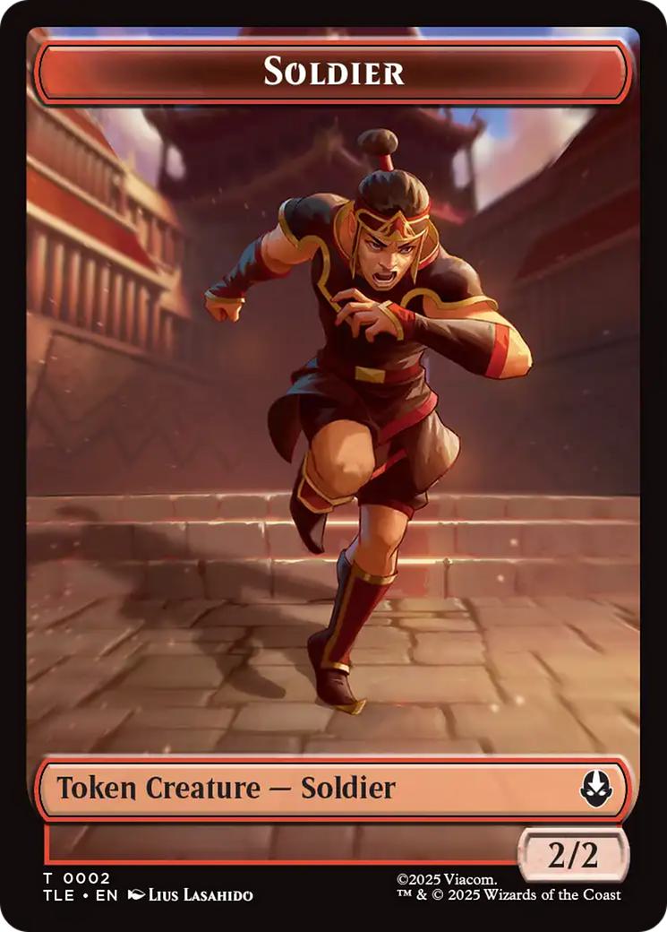 Ally Token (05) // Soldier Token (02) [TLA/TLE Set Symbol] [Avatar: The Last Airbender: Tokens] [Non-Foil]