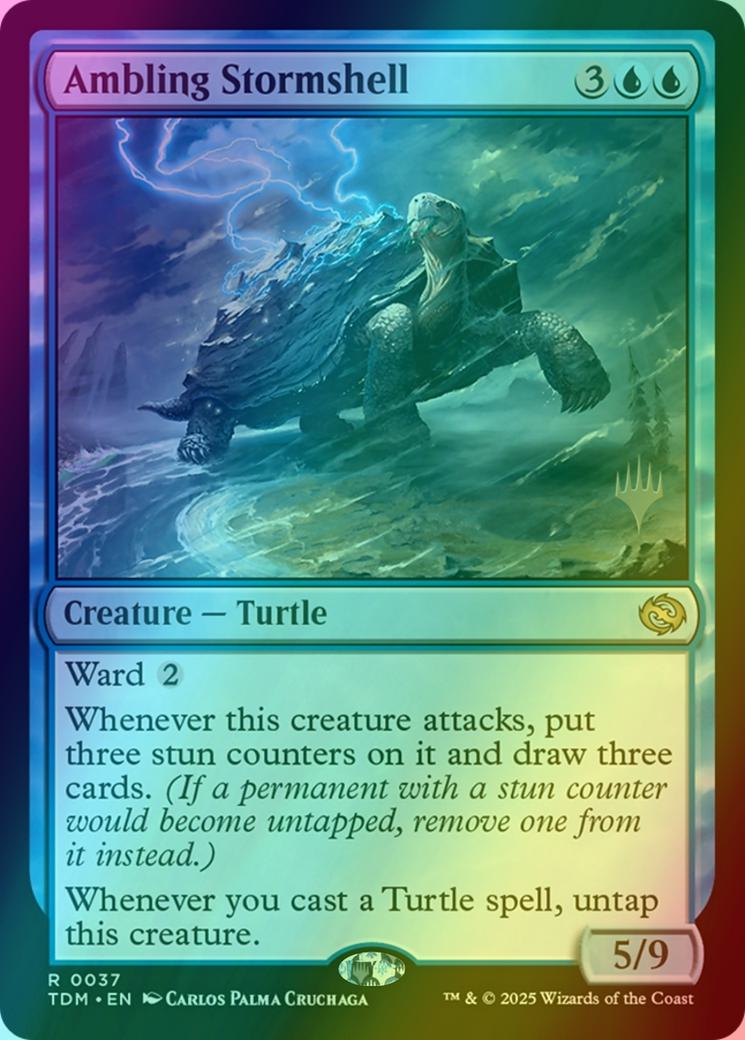 Ambling Stormshell [37p] [Promo Pack] [Tarkir: Dragonstorm: Promos] [Foil]