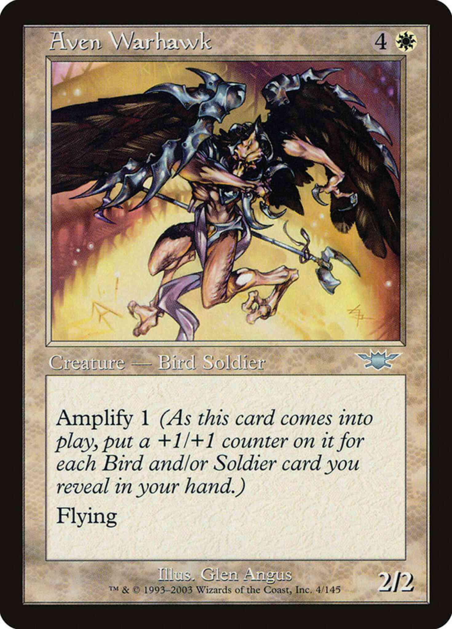 Aven Warhawk [4] [Legions] [Non-Foil]