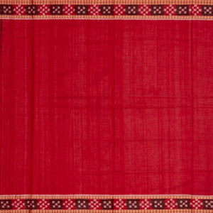 Taupe Handloom Orissa Cotton Saree With Button Buttas