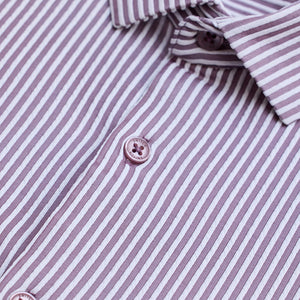 Lavender Stripes Slim Fit Stretch Shirt