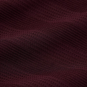Burgundy Textured Slim Fit Shirt