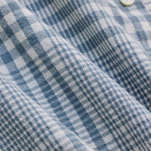 Light Blue Checks Slim Fit Shirt
