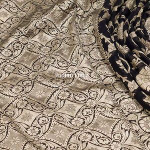 Black Rangkaat Banarasi Khaddi Georgette Saree