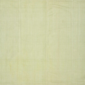 Light Green Mangalagiri Cotton Saree With Stripes & Contrast Border