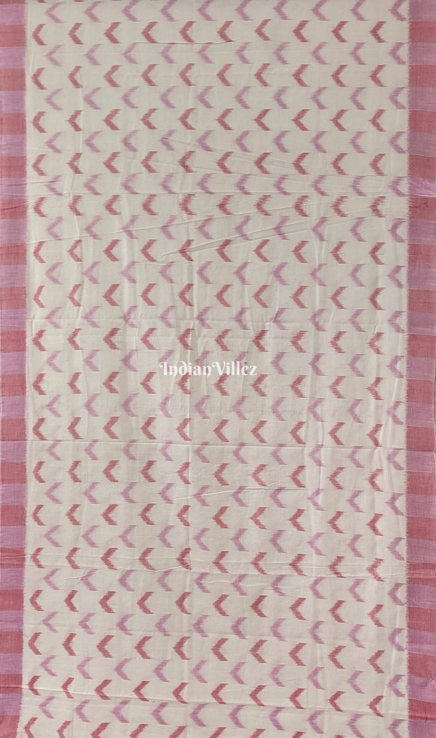 Off White Odisha Handloom Cotton Saree with Tassel