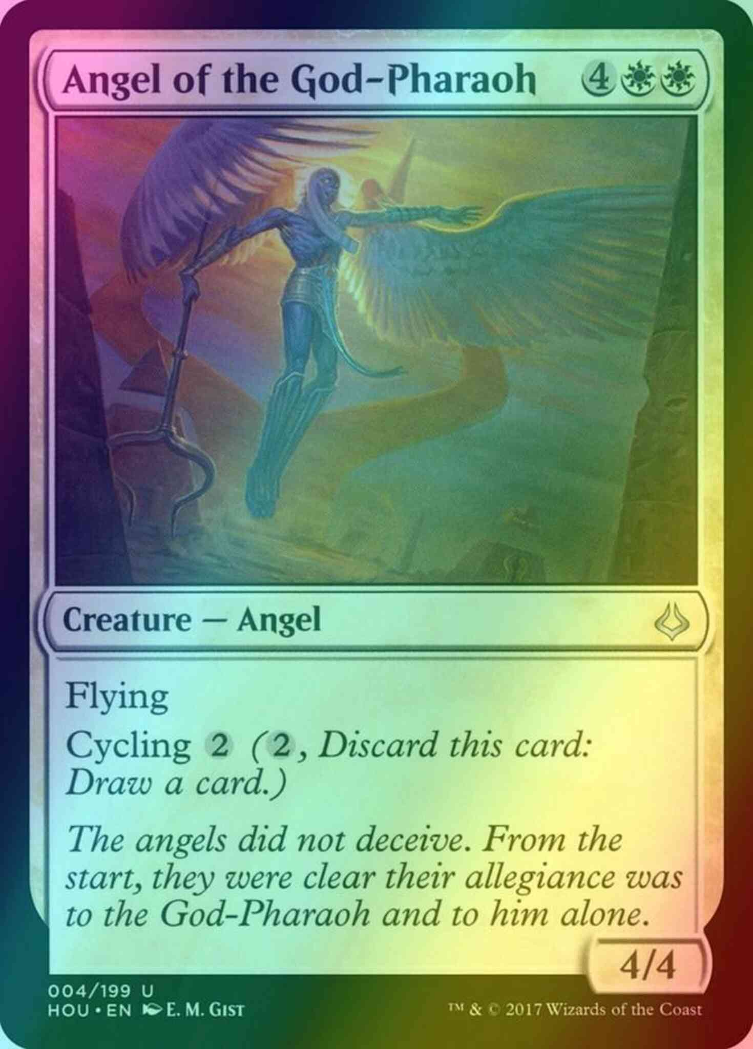 Angel of the God-Pharaoh [4] [Hour of Devastation] [Foil]