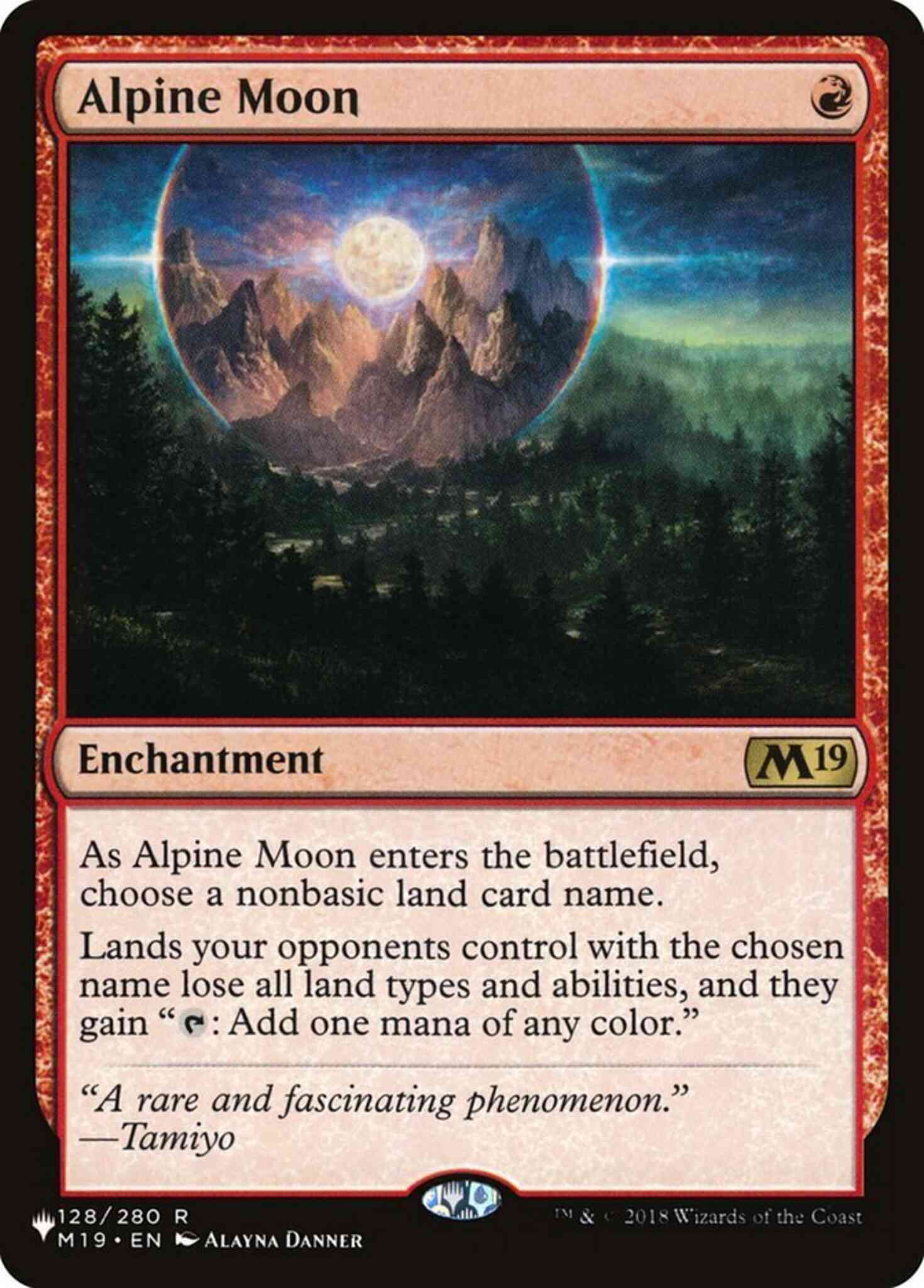Alpine Moon [M19-128] [The List] [Non-Foil]