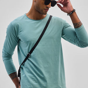 Turquoise Stretch Full Sleeve T-Shirt