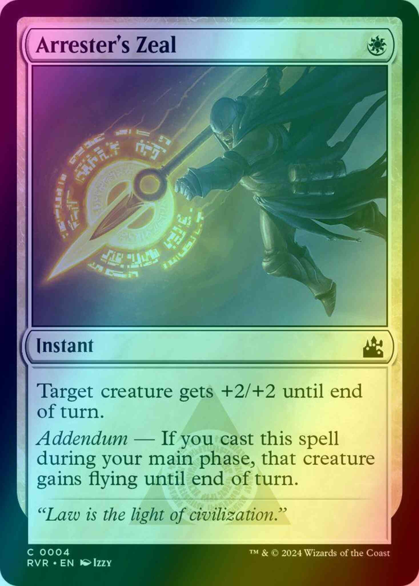 Arrester's Zeal [4] [Ravnica Remastered] [Foil]