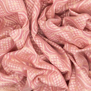 Pink Handwoven Banarasi Silk Cotton Saree With Floral Motifs