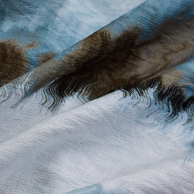 Light Blue Textured Abstract Shirt