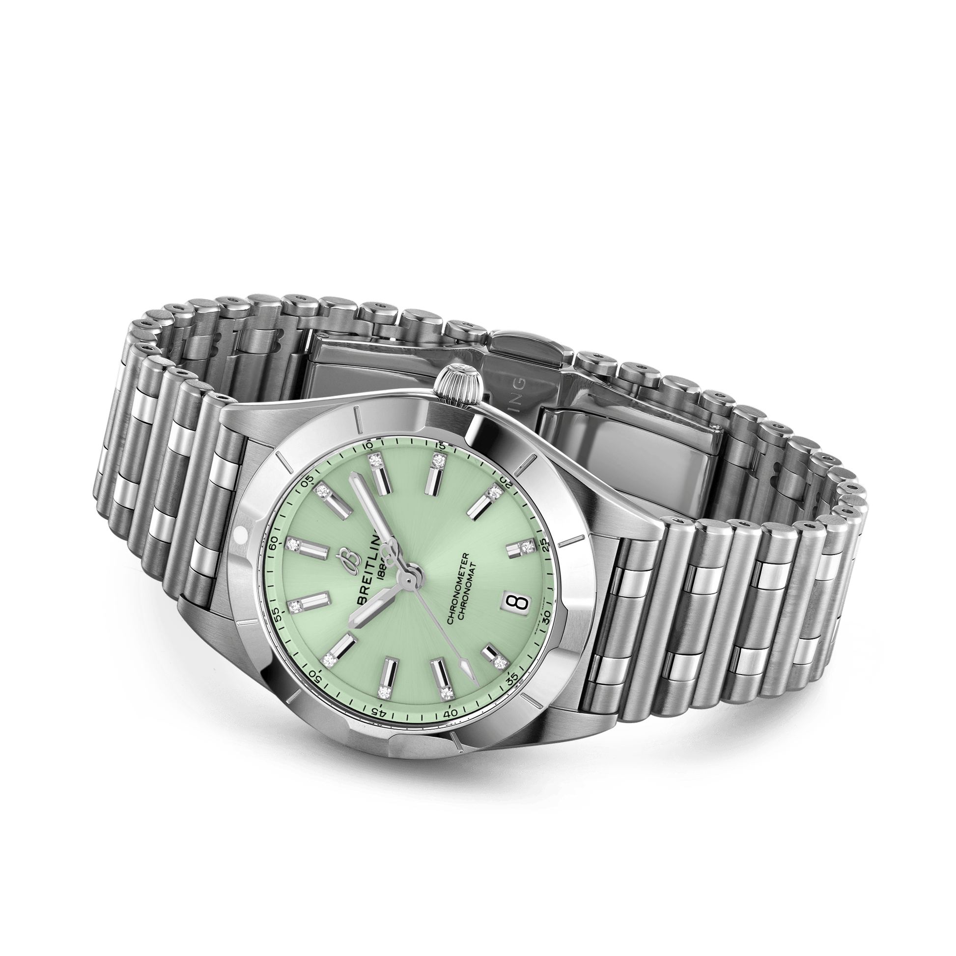 Breitling Chronomat Green Dial Women 32mm