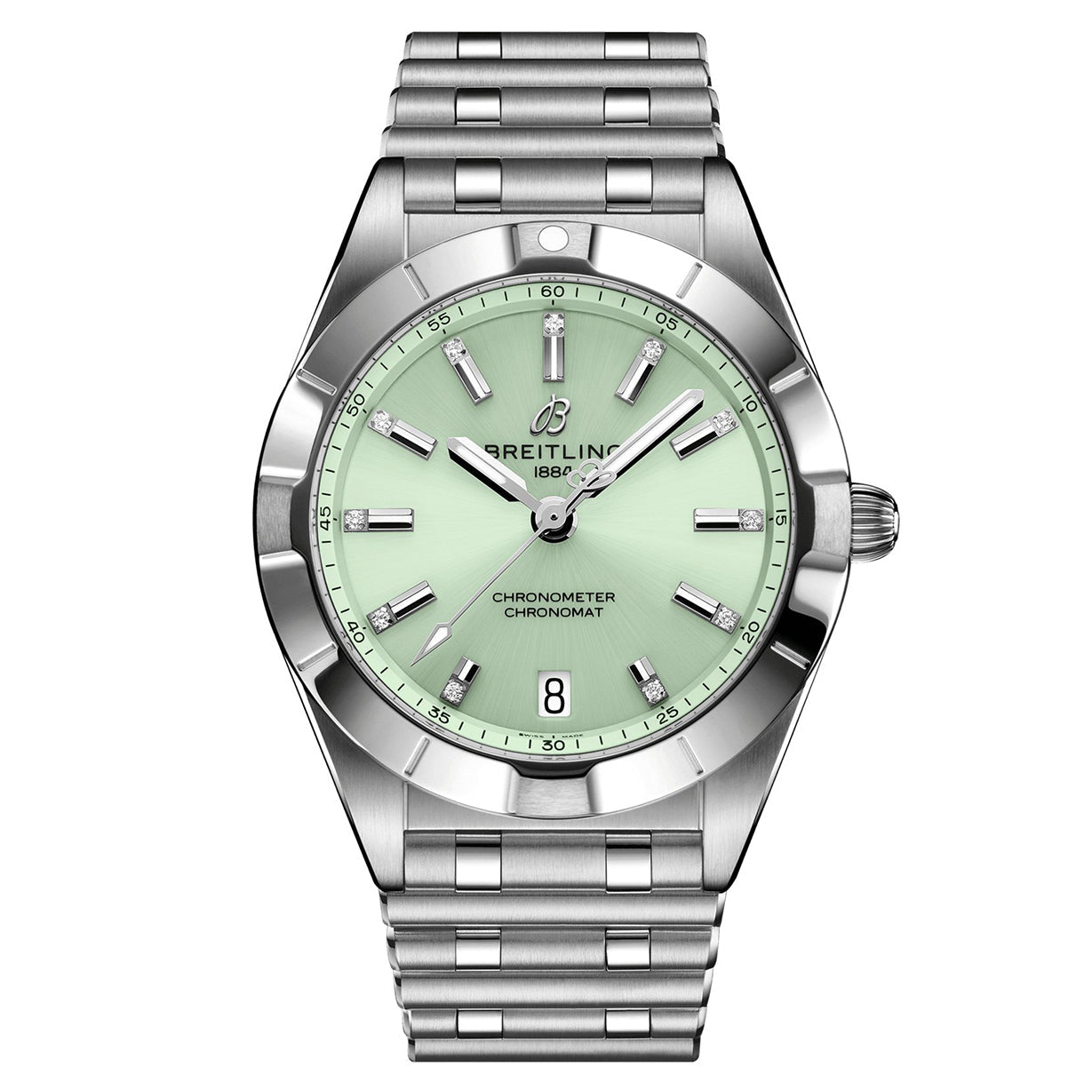 Breitling Chronomat Green Dial Women 32mm