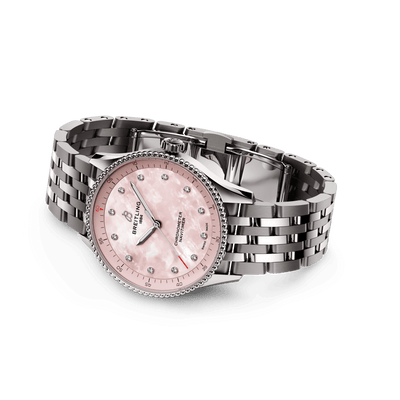 Breitling Navitimer Pink Dial Women 32mm